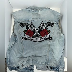 Guns N’ Roses denim Levi’s vest.